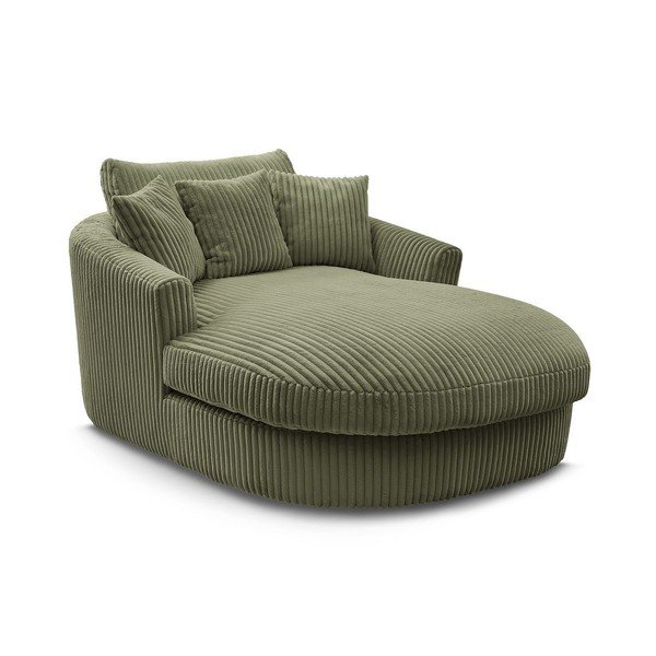 Zielony sztruksowy fotel Belem – Bobochic Paris