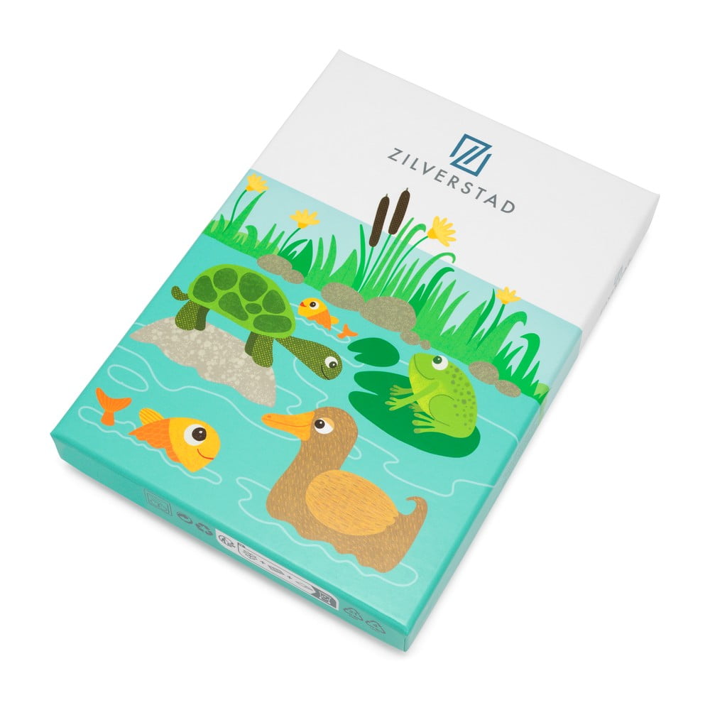 Sztućce dla dzieci ze stali nierdzewnej w kolorze srebra 4 szt. Water life – Zilverstad (zdjęcie 5)