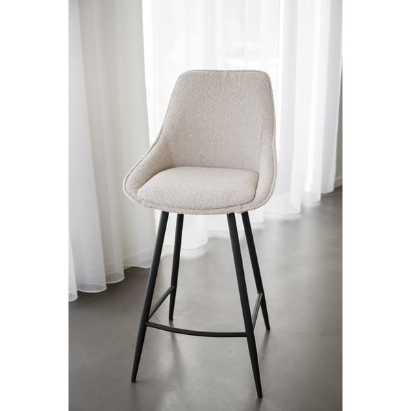 Beżowe hokery zestaw 2 szt. (wysokość siedziska 67 cm) Sierra – Rowico-image-1