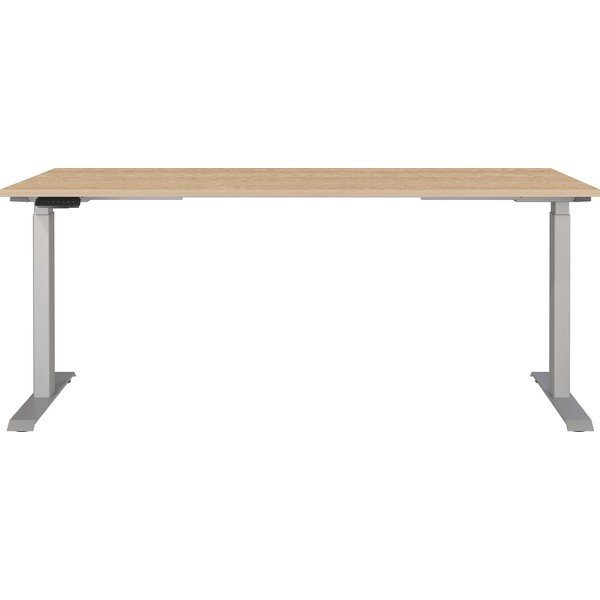 Biurko z regulowaną wysokością z elektryczną regulacją wysokości z blatem w dekorze dębu 80x180 cm Jet – Germania-image-1