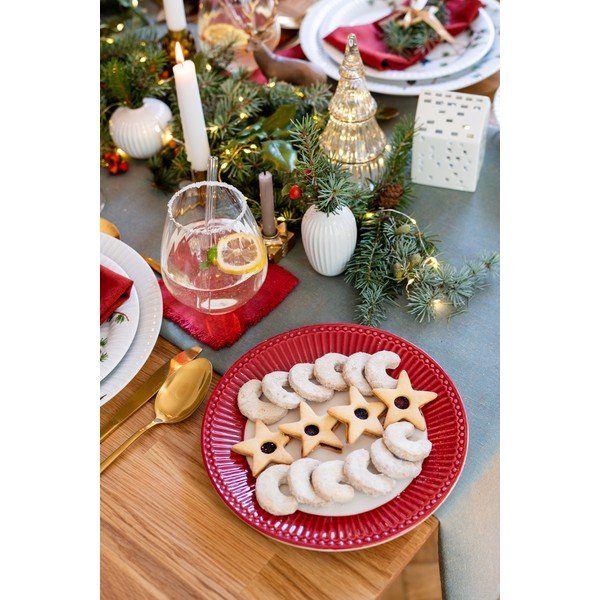 Czerwone podkładki zestaw 4 szt. – Linen Tales-image-1