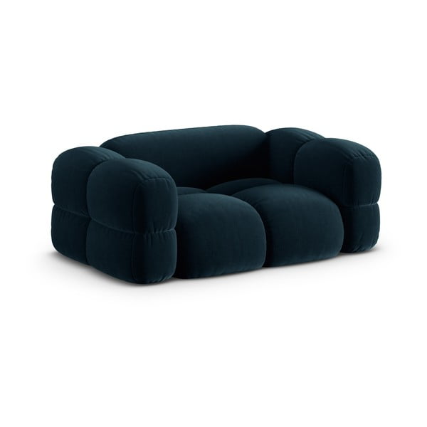 Ciemnoniebieska aksamitna sofa 180 cm Loretto – Cosmopolitan Design-image-2
