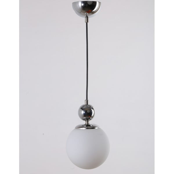 Lampa wisząca w kolorze srebra ze szklanym kloszem ø 15 cm Marble – Squid Lighting-image-2