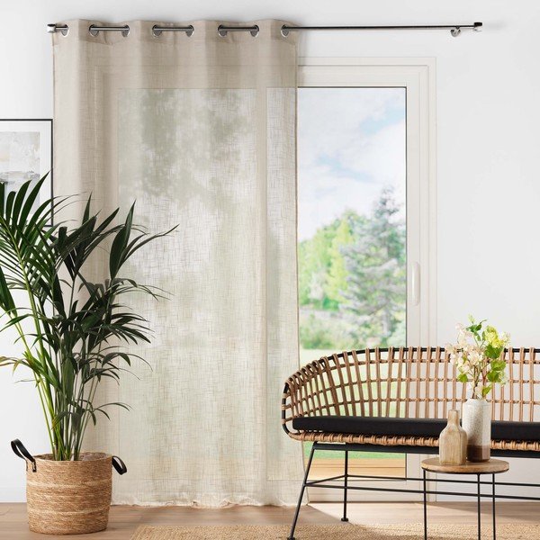 Brązowa firanka 140x280 cm Haltona – douceur d'intérieur-image-2