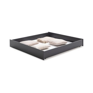 Antracytowa szuflada pod łóżko Marckeric Enara, 137x147 cm