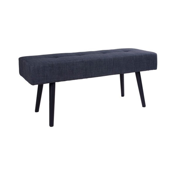 Ciemnoszara ławka House Nordic Skiby, 100x35 cm-image-1