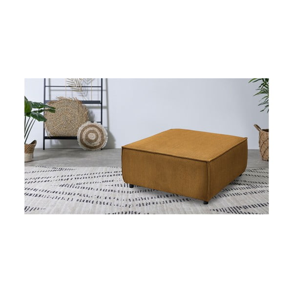 Musztardowy sztruksowy podnóżek Nihad modular – Bobochic Paris-image-1