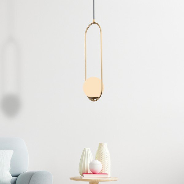 Lampa wisząca w kolorze złota Squid Lighting Arch, wys. 146 cm-image-2