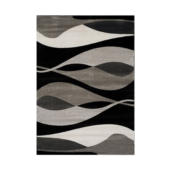 Szaro-czarny dywan Webtappeti Manhattan Hudson, 120x230 cm