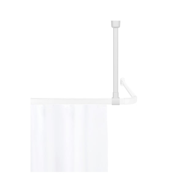 Biały uchwyt sufitowy na drążek do zasłony prysznicowej Era – Wenko-image-3
