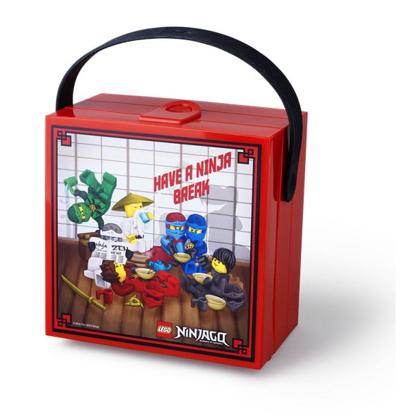 Czerwony pojemnik z uchwytem LEGO® Ninjago