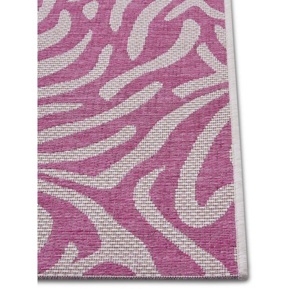 Różowo-beżowy chodnik zewnętrzny NORTHRUGS Cebra, 70x300 cm-image-2