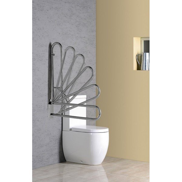 Uchwyt ścienny ze stali nierdzewnej do łazienki 83 cm Handicap – Sapho-image-1