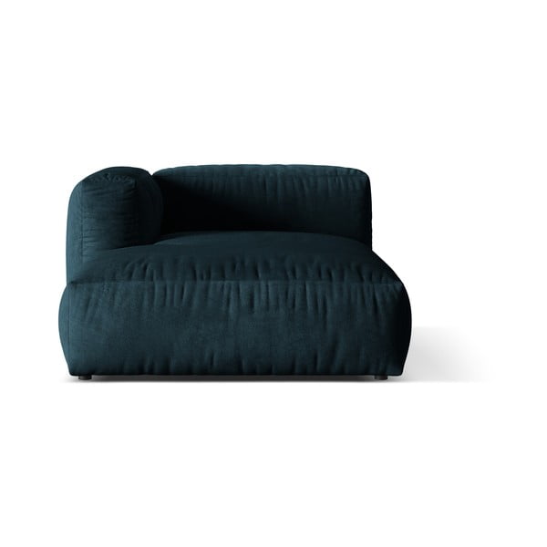 Ciemnoniebieski aksamitny moduł sofy (lewostronny) Martina – Micadoni
