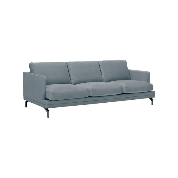 Szara sofa z czarną konstrukcją Windsor & Co Sofas Jupiter-image-2