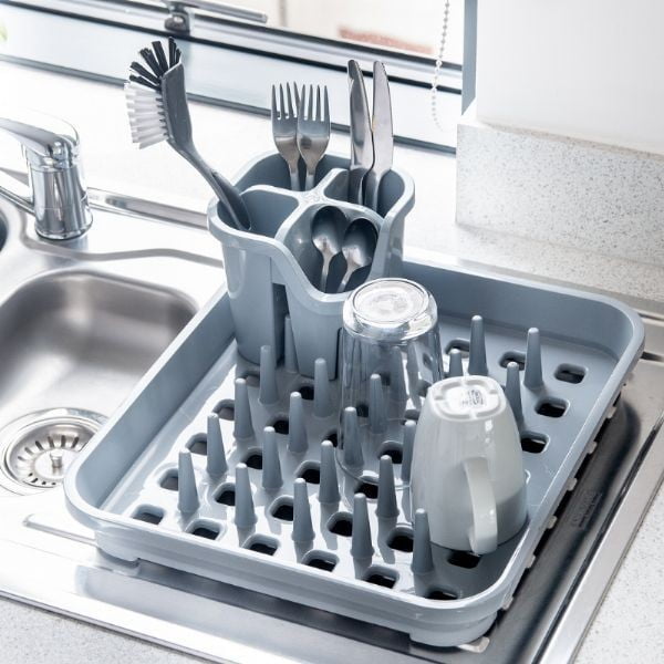 Szary plastikowy ociekacz 38x33,5 cm Eco Range – Addis-image-4