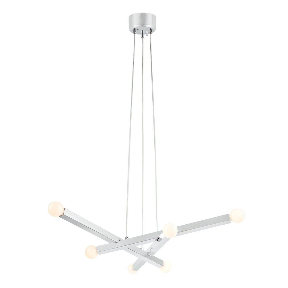Metalowa lampa wisząca w kolorze srebra Stack – Markslöjd