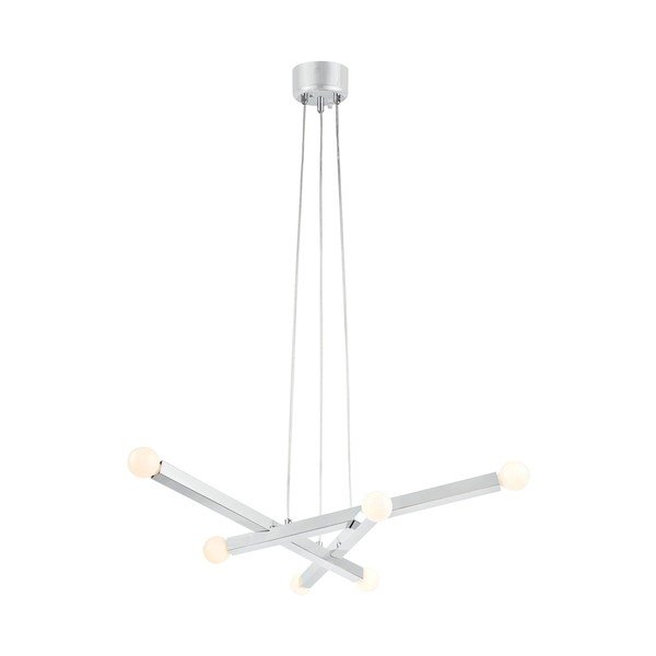 Metalowa lampa wisząca w kolorze srebra Stack – Markslöjd