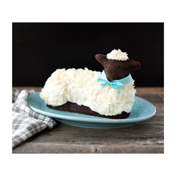 Srebrna forma wielkanocna w kształcie baranka Nordic Ware, 700 ml-image-2