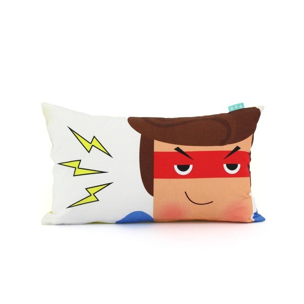 Bawełniana dwustronna poszewka na poduszkę Baleno Super Hero, 50x30 cm-image-1