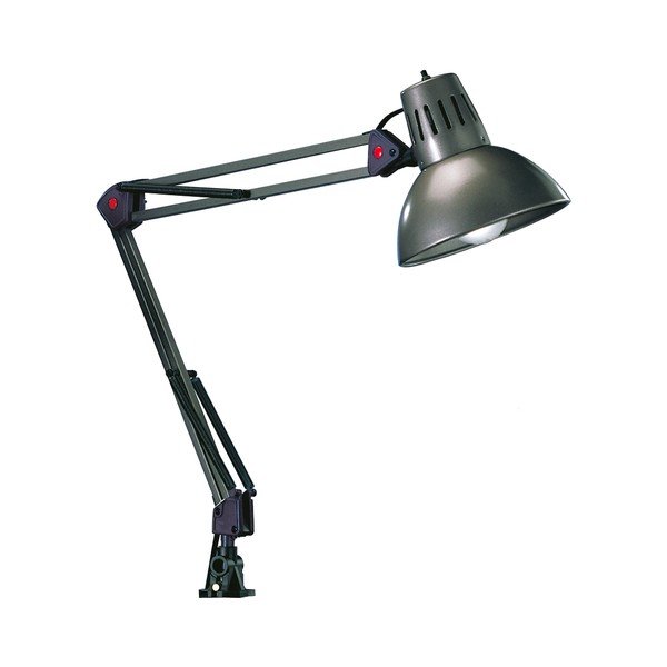 Lampa stołowa z elastyczną konstrukcją/z klipsem w kolorze srebra (wysokość 73,5 cm) Tajo – Trio-image-3