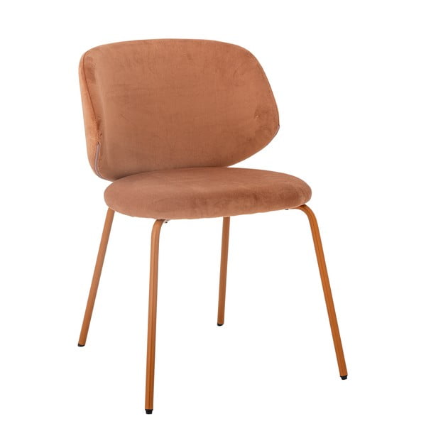 Pomarańczowe aksamitne krzesła zestaw 2 szt. Ponte – Bloomingville