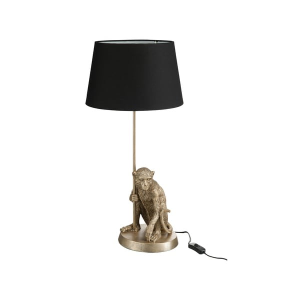 Lampa stołowa Monkey, czarny abażur