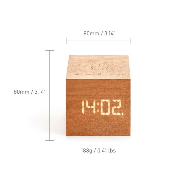 Budzik cyfrowy Cube Plus – Gingko-image-3