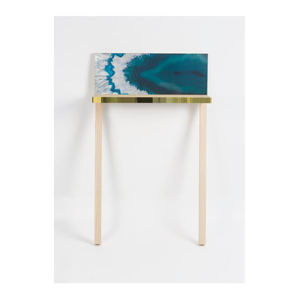 Stolik z drewna sosnowego Velvet Atelier Minerals