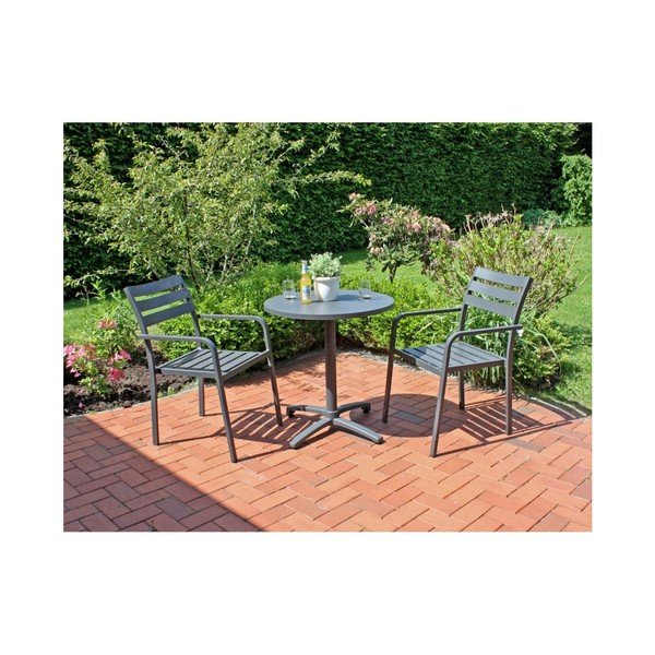Szary fotel ogrodowy Treviso – Garden Pleasure-image-1