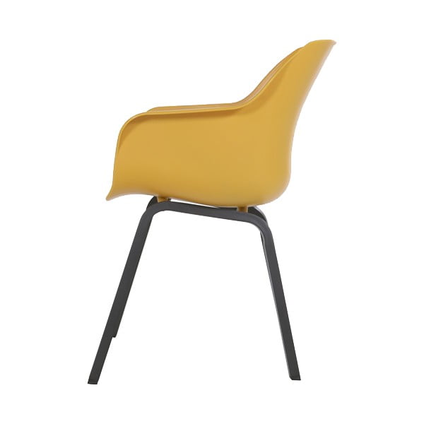 Zestaw 2 musztardowożółtych krzeseł ogrodowych Hartman Sophie-image-2