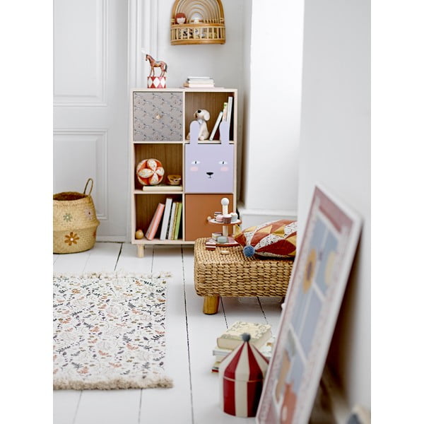 Naturalny regał dziecięcy z litego drewna paulowni 55x89,5 cm Calle – Bloomingville Mini-image-1