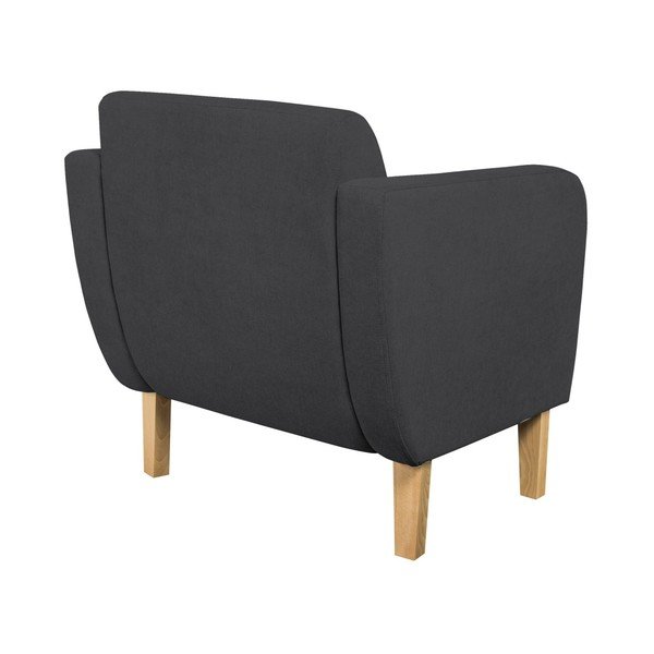 Ciemnoszary fotel Kooko Home Swing-image-4