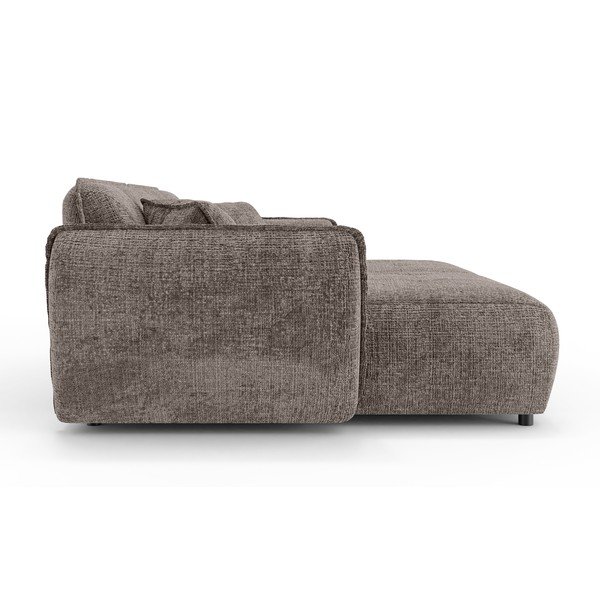 Szarobrązowa sofa z tkaniny szenilowej z szezlongiem 252 cm Nelia Big – Ropez-image-3