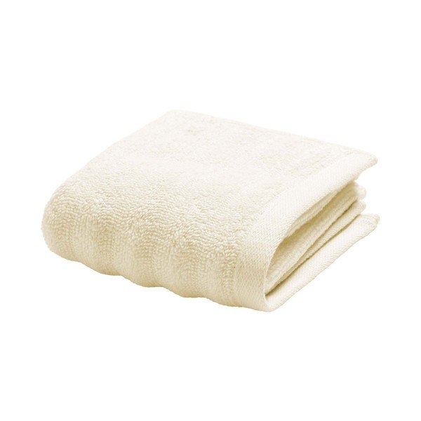 Kremowy bawełniany ręcznik frotte 30x50 cm Maya – douceur d'intérieur