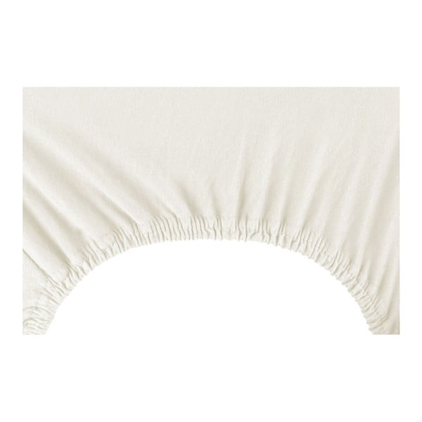 Kremowe prześcieradło elastyczne DecoKing Nephrite, 220/240x220 cm-image-3