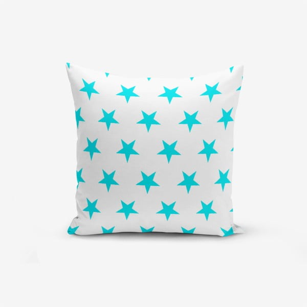 Poszewka na poduszkę z domieszką bawełny Minimalist Cushion Covers Turquoise Star Modern, 45x45 cm