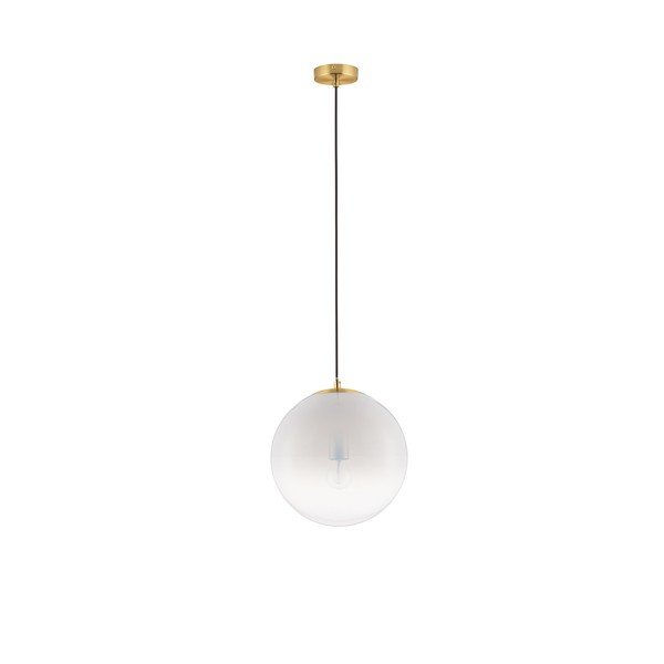 Biała/w kolorze złota szklana lampa wisząca ø 30 cm Vita – Nova Luce