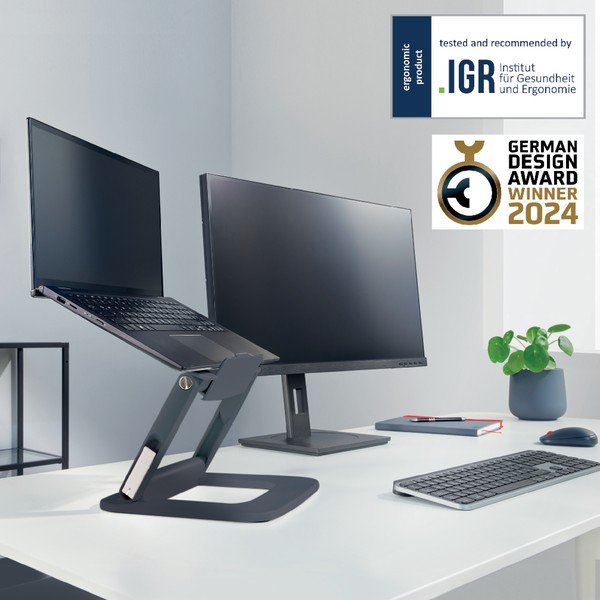 Regulowana podstawka pod laptopa Ergo – Leitz-image-4