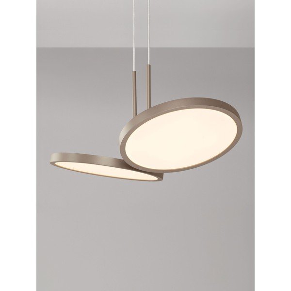 Aluminiowa lampa wisząca LED ze ściemniaczem w kolorze matowego złota ø 32,5 cm Vea – Nova Luce-image-3