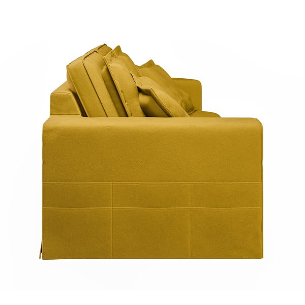 Żółta sofa 196 cm Nora – Ropez-image-4