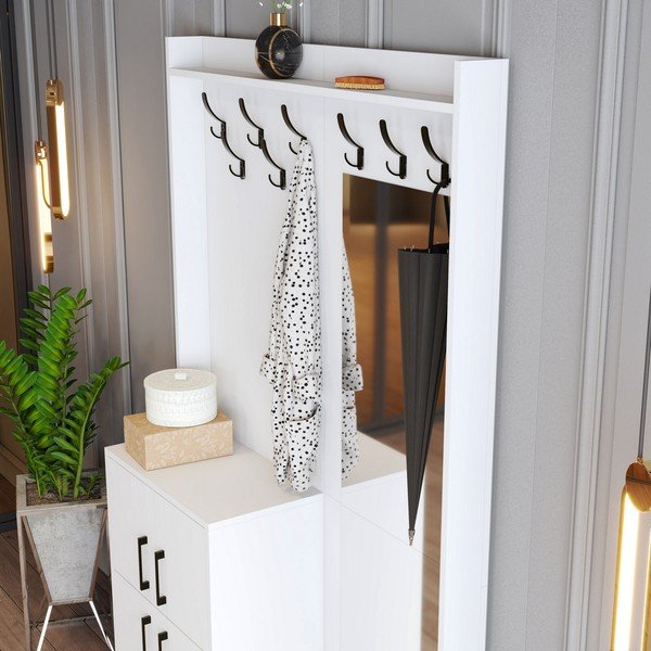 Biały zestaw do przedpokoju Berlin – Kalune Design-image-4