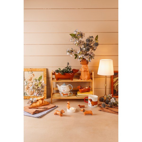 Ceramiczna osłonka na doniczkę Sausage Dog – Sass & Belle-image-2
