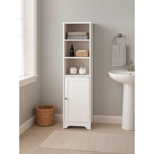 Biała szafka 40x160x38 cm Portern – Premier Housewares-image-2