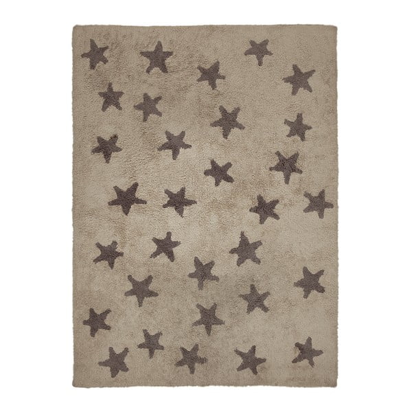 Beżowy dywan bawełniany wykonany ręcznie Lorena Canals Messy Stars, 120x160 cm