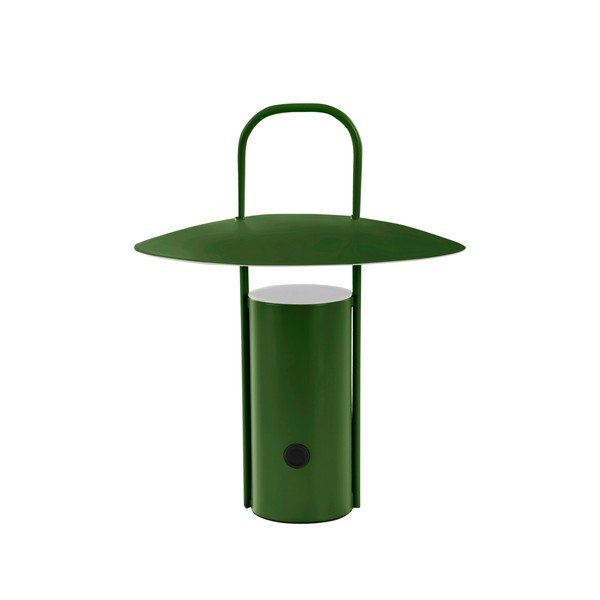 Zielona metalowa lampa stołowa LED ze ściemniaczem (wysokość 24 cm) Venna – Jotex