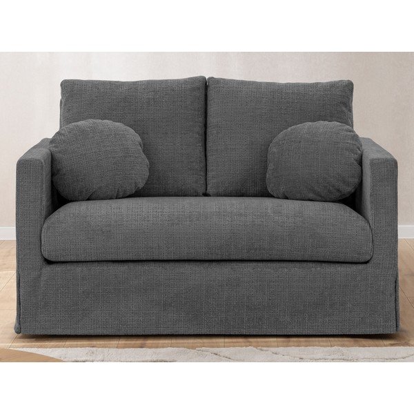 Ciemnoszara sofa 140 cm Paphos – Ropez-image-3