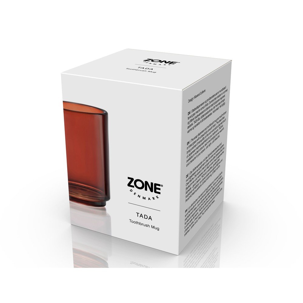 Brązowy szklany kubek na szczoteczki do zębów Tada – Zone (zdjęcie 5)