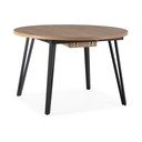 Okrągły rozkładany stół w naturalnym kolorze ø 120 cm Cleo – Marckeric