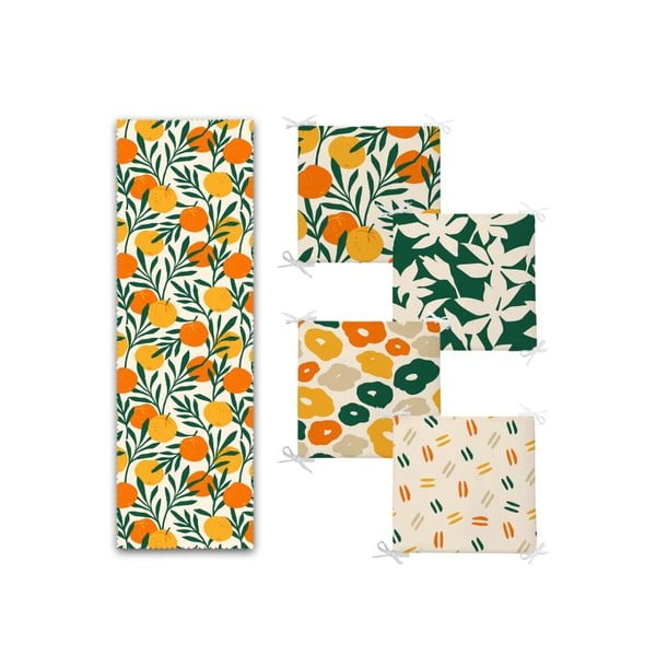 Zestaw poduszek na krzesła i bieżnika 5 szt. Orange – Mila Home